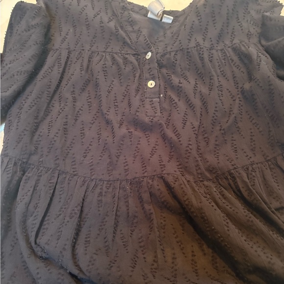 Anthropologie(Dolan) textured front & knit back roll sleeve top - Picture 7 of 7